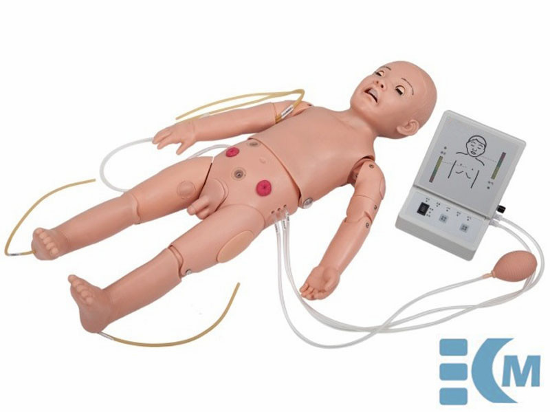 Full-functional One-year-old Child Nursing and CPR Manikin